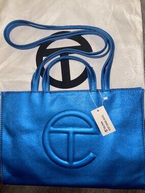Medium Telfar shopping bag- cobalt blue